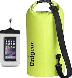 Unigear Dry Bag Waterproof, 2L/5L/10L/20L/30L/40L Floating and Lightweight Bags for Kayaking, Boating, Fishing, Swimming and Camping with Waterproof Phone Case product image