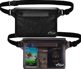 AiRunTech Waterproof Fanny Pack,Phone Pouch Dry Bag for Passport Wallet Purse,Floating Waterproof Bags for Travel Beach Swimming Kayaking Boating Cruise Accessories product image