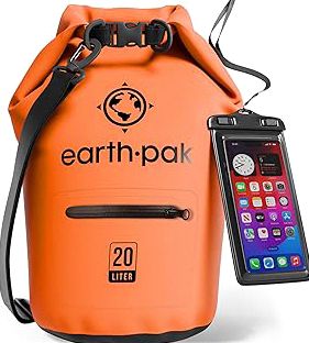 Earth Pak Waterproof Dry Bag with Zippered Pocket - Waterproof Dry Bag Backpack Keeps Gear Dry product image