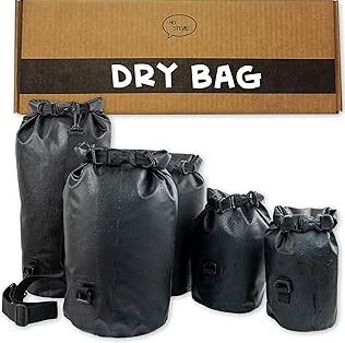 Ho Stevie! Heavy Duty Waterproof Dry Bag - Keeps Your Stuff Dry, on Surf Trips, Camping, or Any Adventure (Black, 3L) product image