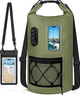 Waterproof Dry Bag, 20L/30L Roll Top Waterproof Backpack with Waterproof Phone Case, Heavy Duty Storage Bag for Women Men, for Travel, Kayaking, Boating, Rafting, Camping, Hiking & Beach product image