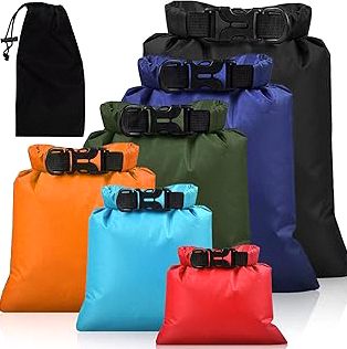 6Pack Waterproof Dry Bags,lightweight outdoor dry bags,Multi-color Waterproof Storage Bags for Outdoor Hiking Climbing Camping Rafting Fishing Travel product image