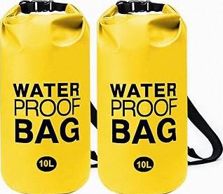Waterproof Dry Bag – 2-Pack 10L Roll-Top Dry Bags for Kayaking, Boating, Fishing, Camping & Beach – Lightweight Waterproof Backpack Keeps Gear Dry product image