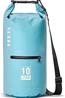 HEETA Waterproof Dry Bag with Front Zippered Pocket for Women Men, 5L/10L/20L/30L/40L Roll Top Lightweight Dry Storage Bag Backpack for Travel, Kayaking, Boating, Rafting, Camping, Hiking & Beach product image