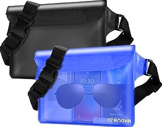 Waterproof Bag Fanny Packs for Women, Cruise Vacation Essentials Waterproof Pouch for Phone Passport Purse, Floating Dry Bags for Beach Water Park Boating Fishing Diving Surfing Kayaking Accessories product image