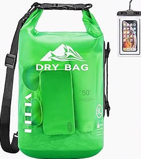 HEETA Dry Bag Waterproof for Women Men, 5L/10L/20L/30L/40L Roll Top Lightweight Dry Storage Bag Backpack with Phone Case for Travel Swimming Boating Kayaking Paddle Board Camping Beach Accessories product image