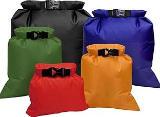 Pimoys 5 Pack Waterproof Dry Sacks, Lightweight Outdoor Dry Bags Ultimate Dry Bags for Kayaking Rafting Boating Camping (1.5L, 2.5L, 3.5L, 4.5L, 6L) product image
