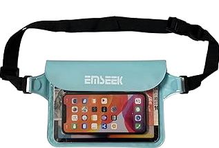 Waterproof Waist Pouch Dry Belt Bag Fanny Pack Keep Your Key Fob Wallet Kindle Phone Dry Perfect For Swim Surf Snorkel(Light Green) product image